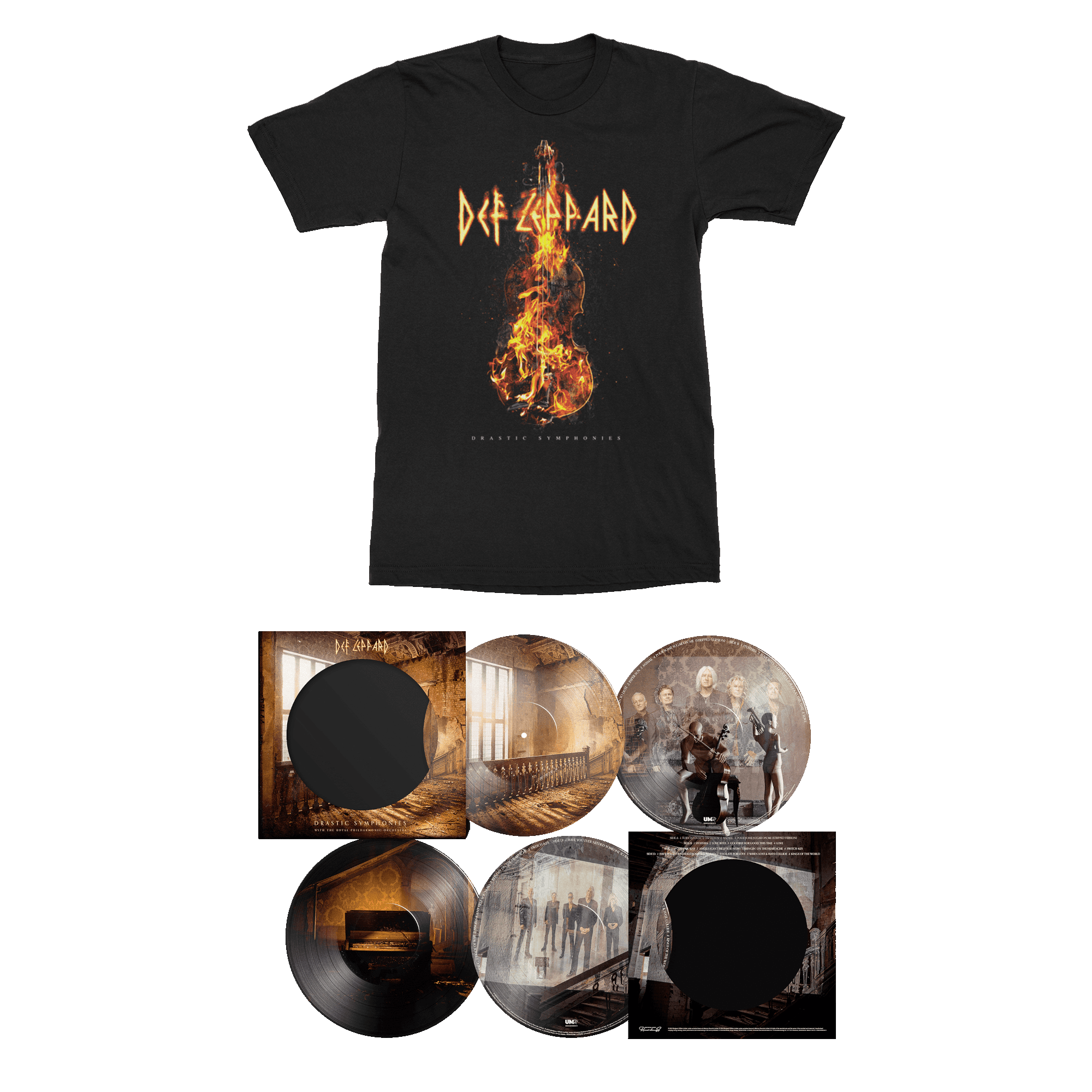 Drastic Symphonies - The Circle SIGNED DEF LEPPARD WITH THE ROYAL PHILHARMONIC ORCHESTRA limited picture disc main image 0