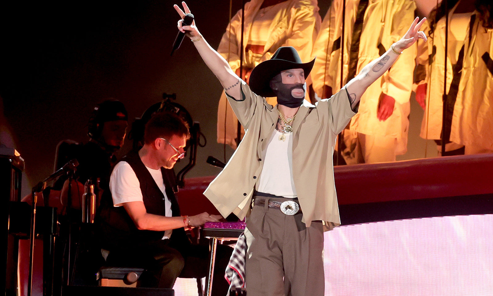 Bad Bunny und Damon Albarn von Gorillaz live bei Coachella