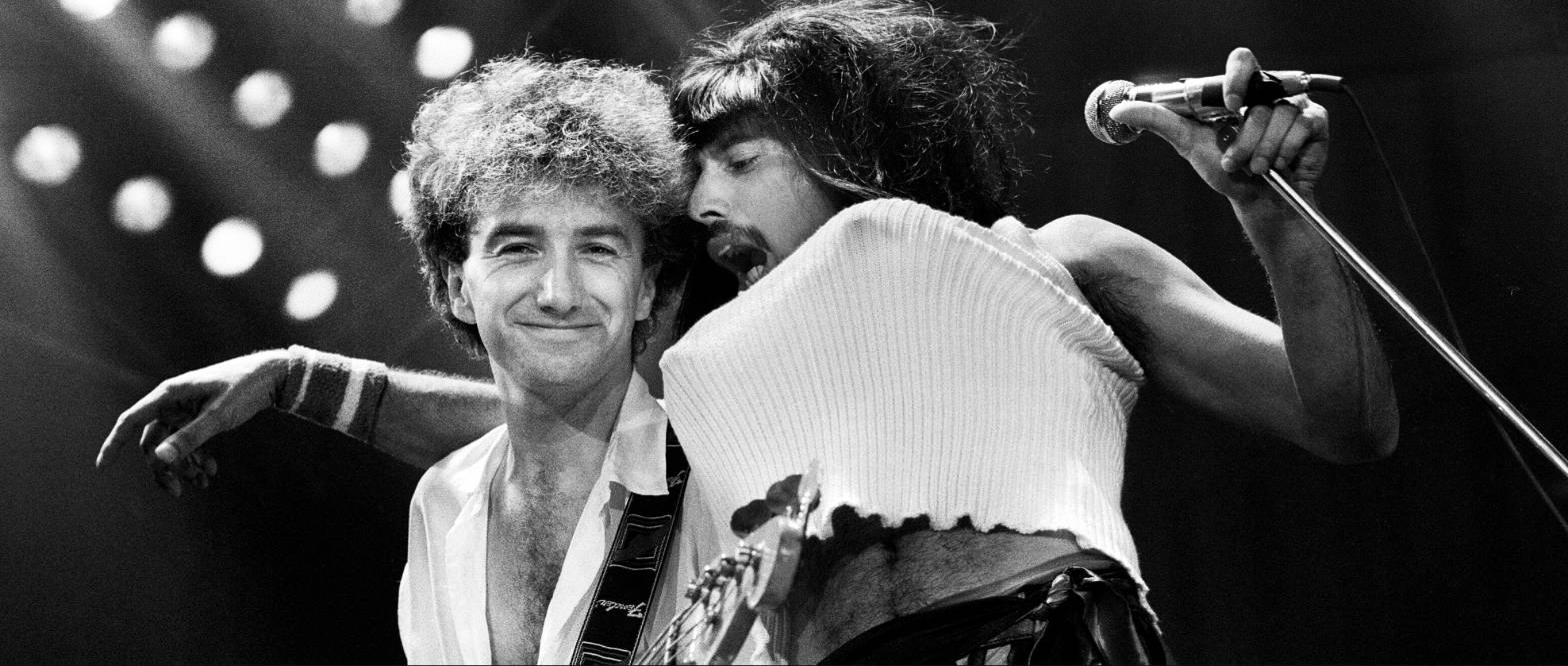 John Deacon und Freddie Mercury
