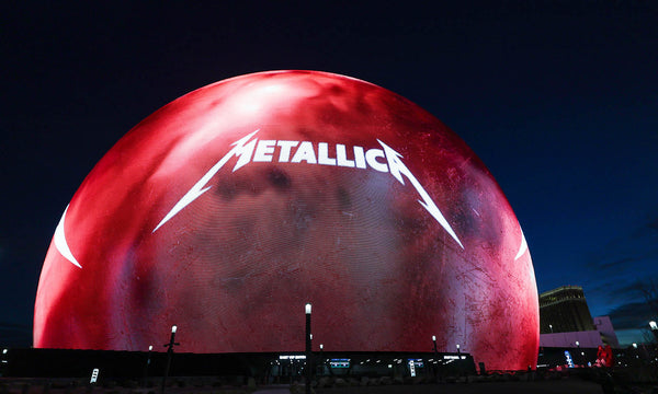 Das Metallica-Logo auf der Sphere-Venue