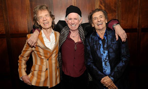 Mick Jagger, Keith Richards und Ron Wood auf der Bühne