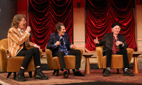 Mick Jagger, Keith Richards und Ron Wood auf der Bühne