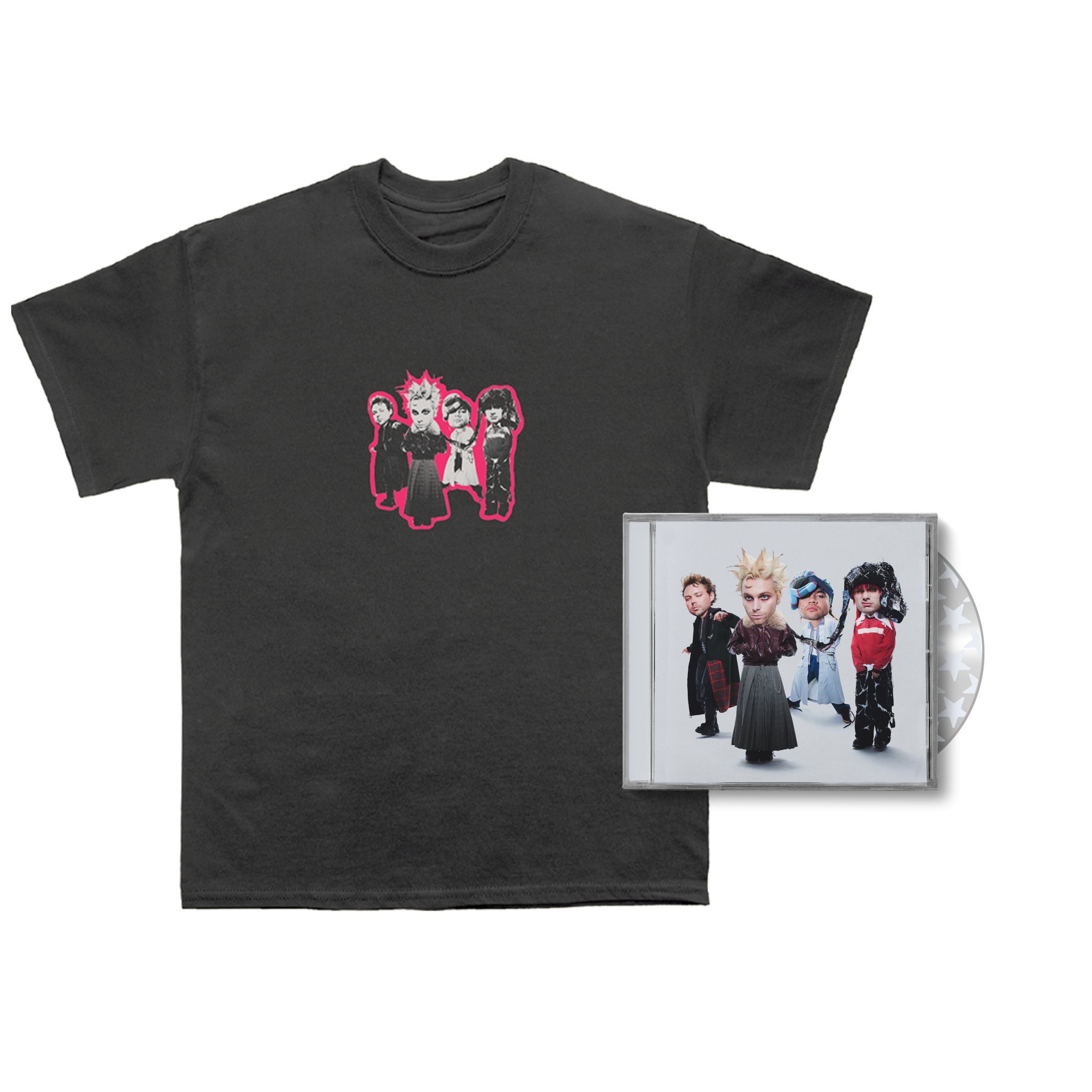 5 Seconds of Summer EVERYONE'S A STAR CD + T-Shirt Bundle  423664