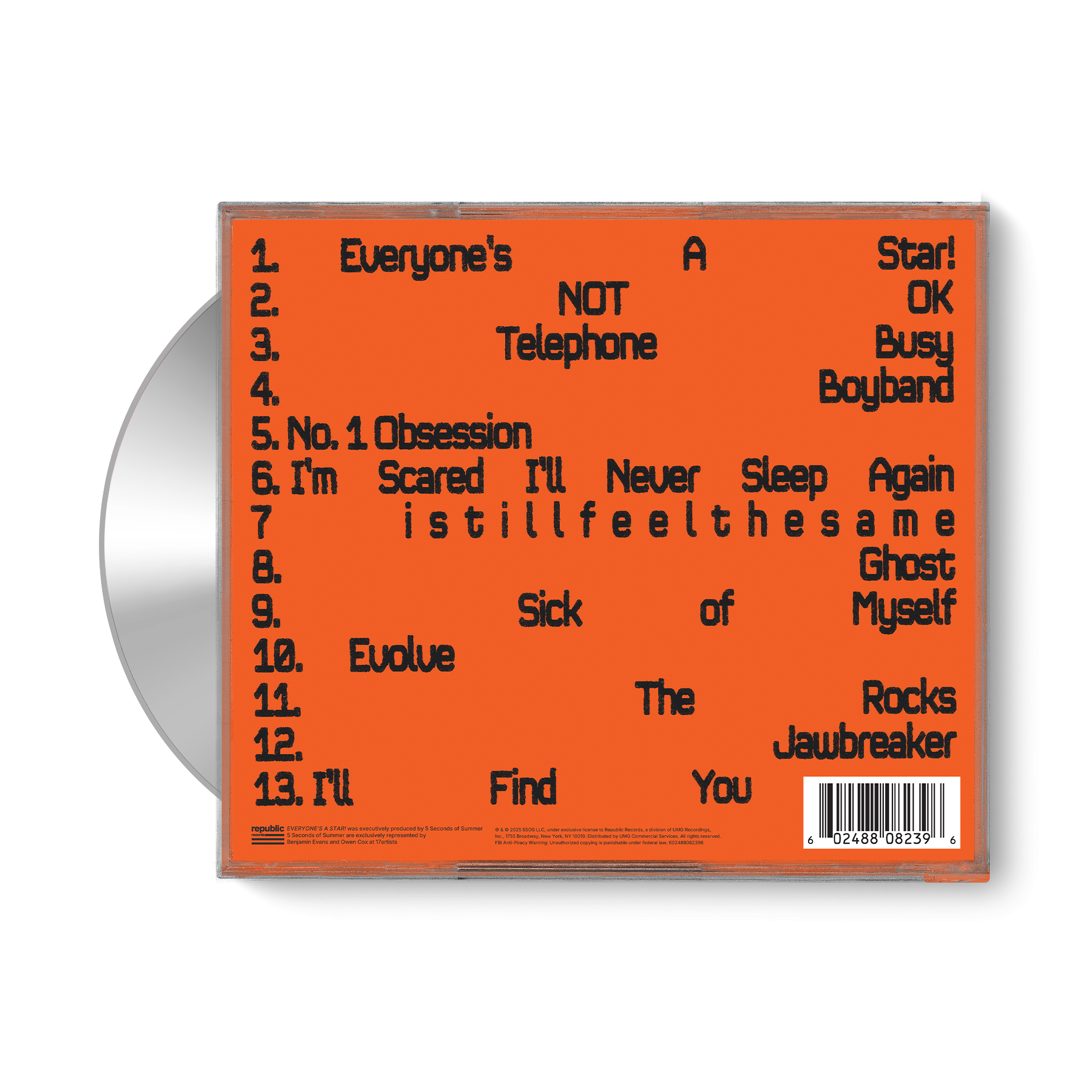 5 Seconds of Summer EVERYONE'S A STAR!  (Calum Deluxe) Store Exclusive CD 423992