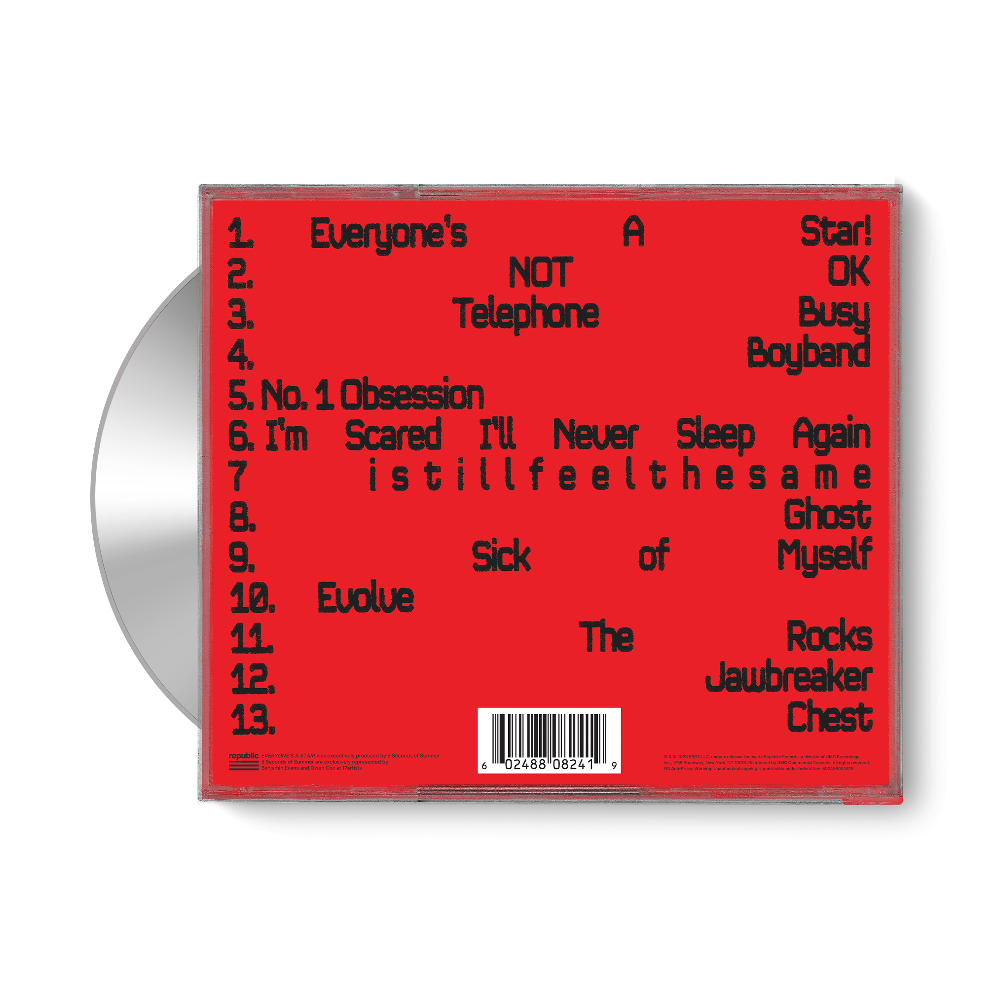 5 Seconds of Summer Everyone’s A Star! (Ashton Deluxe) Store Exclusive CD 423996