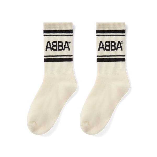 ABBA - Sport Socks (Black/Off-White) (Socks)