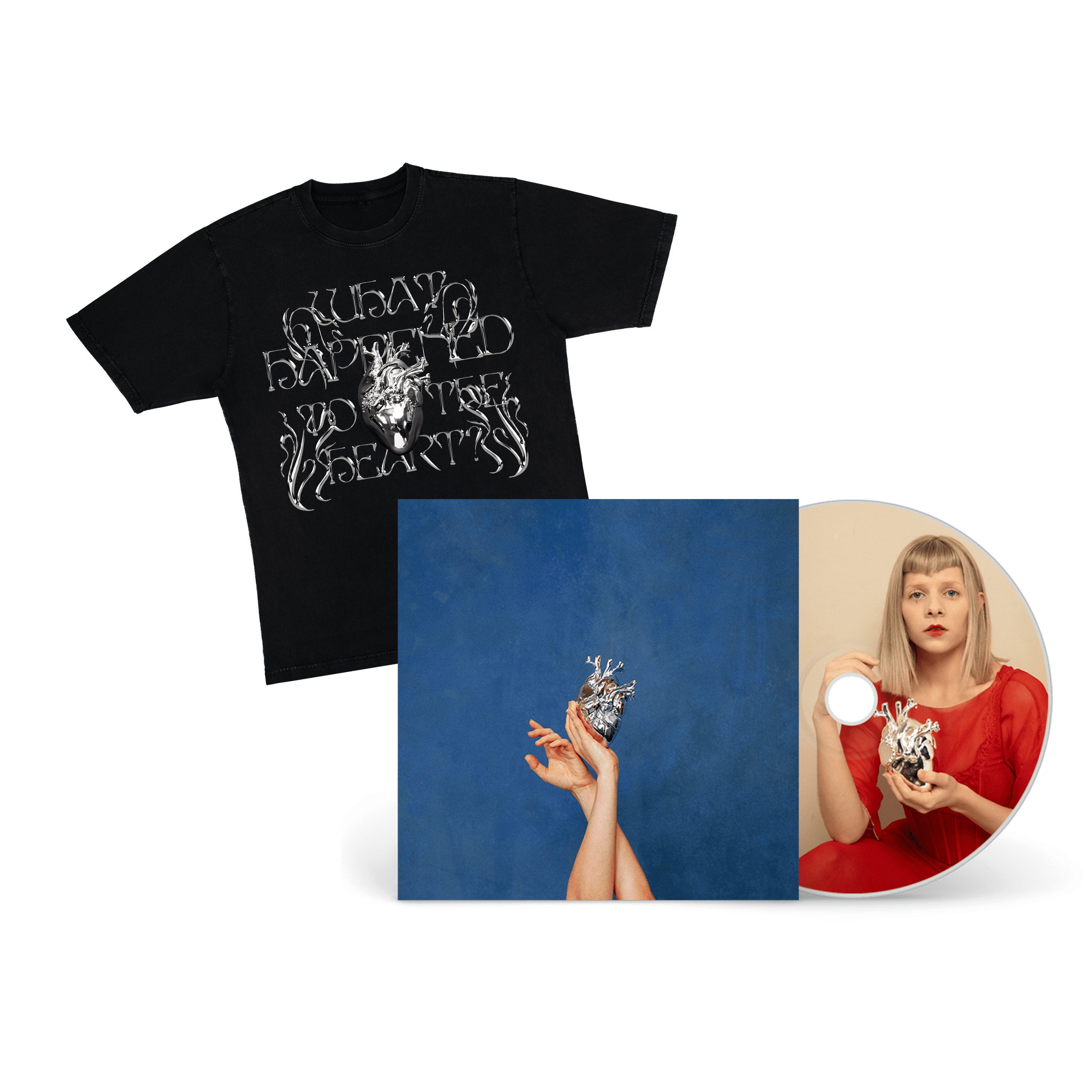 AURORA What Happened To The Heart? CD & T-shirt 353677