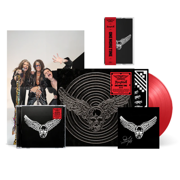 Aerosmith, Yungblud - Aerosmith & YUNGBLUD - One More Time (Red Vinyl (Aerosmith Store Exclusive), CD, Cassette + Signed Art Card)