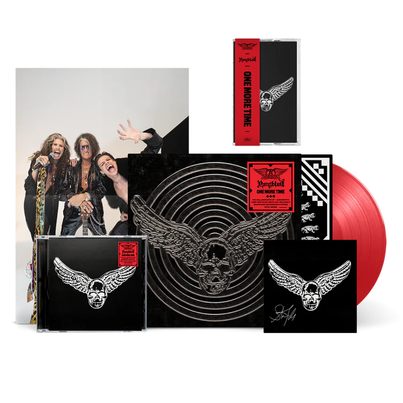 Aerosmith & Yungblud Aerosmith & YUNGBLUD - One More Time  Red Vinyl (Aerosmith Store Exclusive), CD, Cassette + Signed Art Card 428160