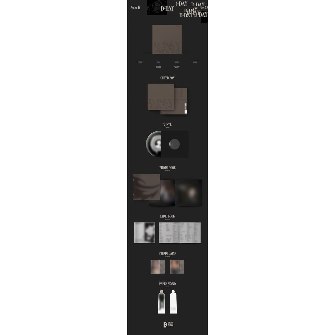 Agust D (Suga BTS) D-Day LP 355555