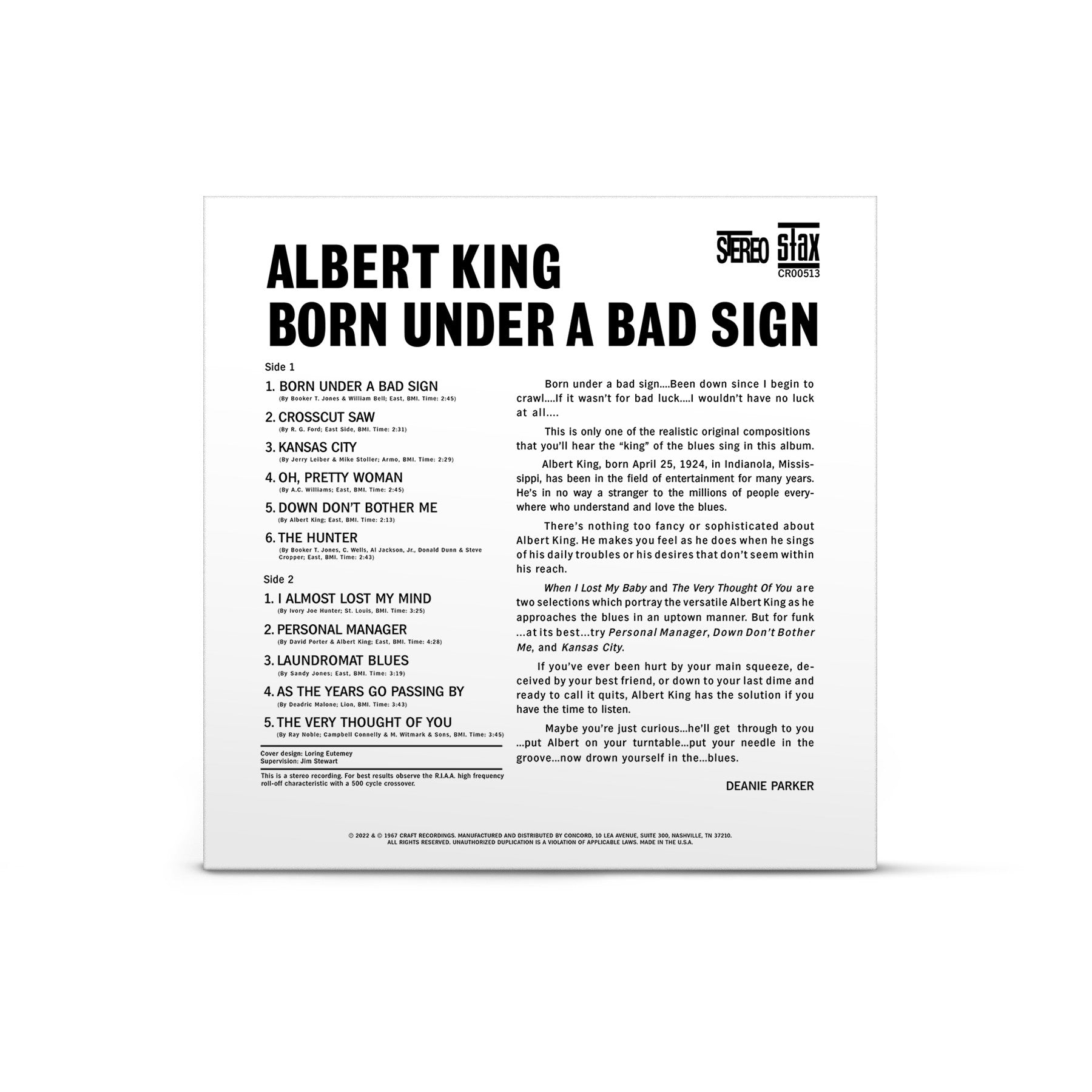 Albert King Born Under A Bad Sign LP 272925