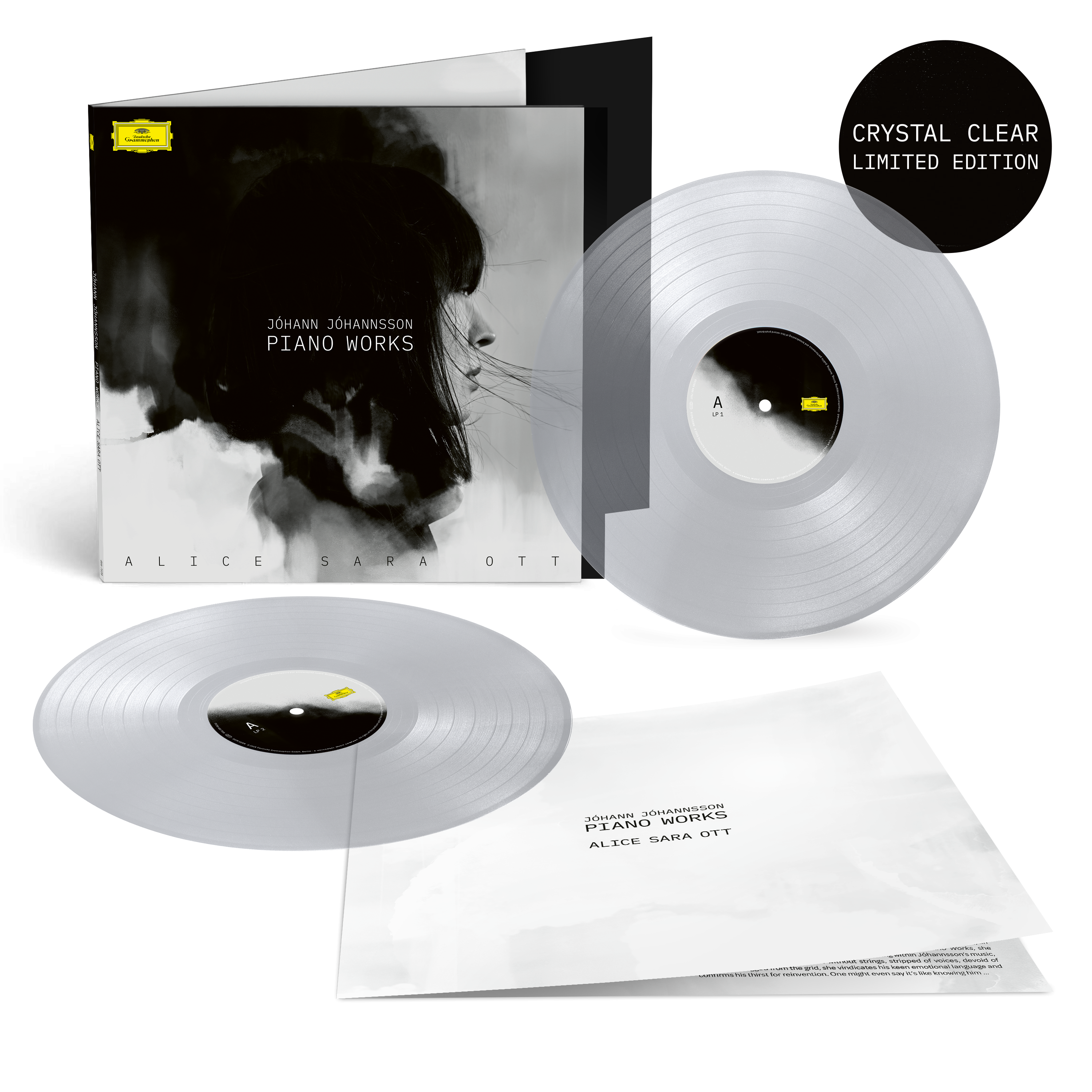 Alice Sara Ott Jóhann Jóhannsson: Piano Works 2LP Crystal Clear  432833