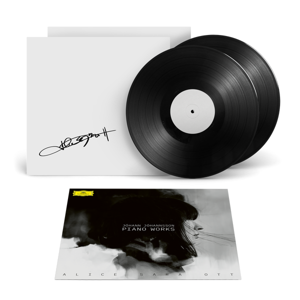Alice Sara Ott - Jóhann Jóhannsson: Piano Works (2LP Signiertes White Label + Covercard)