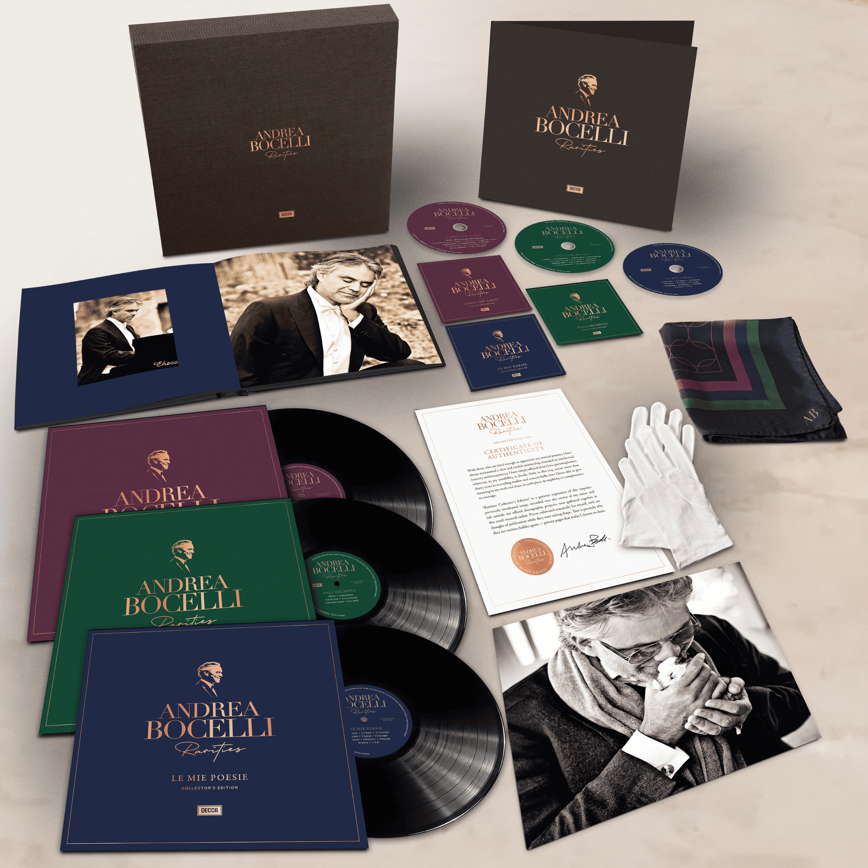 Andrea Bocelli Rarities: Collector’s Edition 3LP + 3CD Media Box 453849