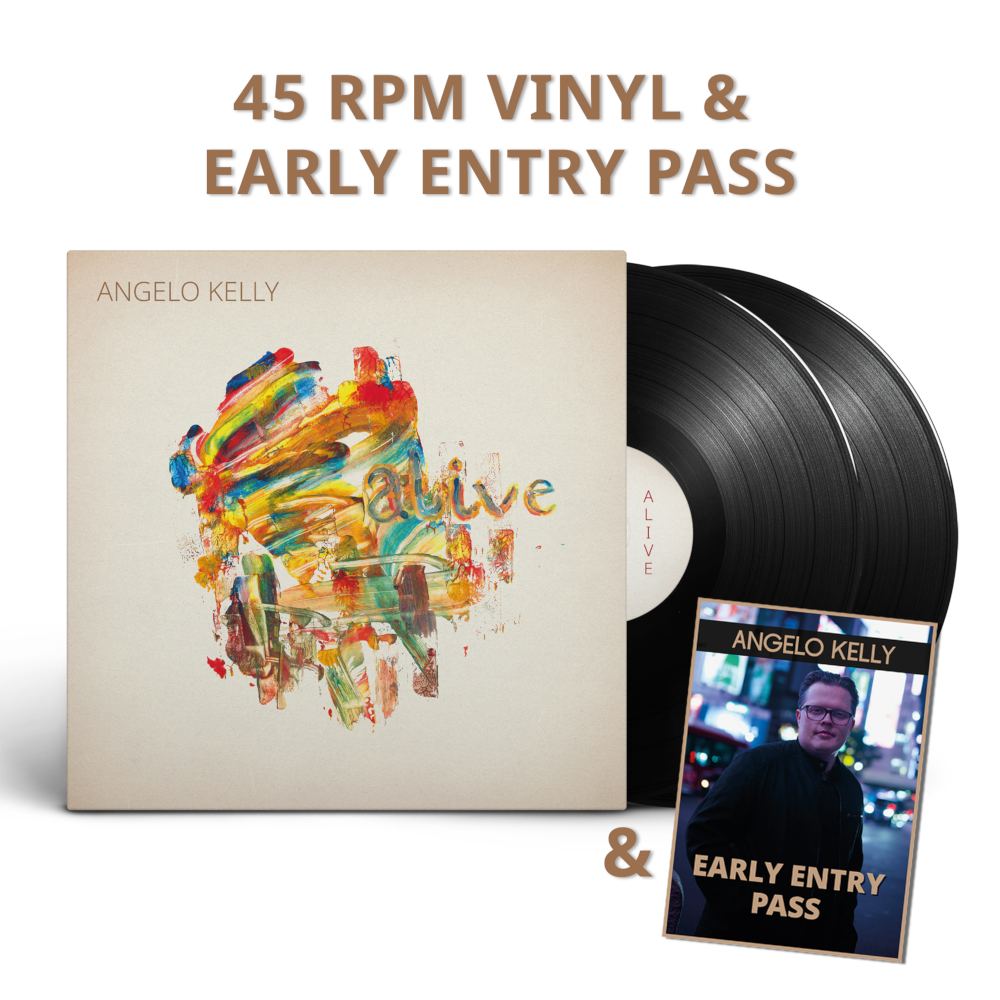 Angelo Kelly Alive AUDIOPHILE 2LP Vinyl Edition 45 RPM + Early Entry Pass 431156