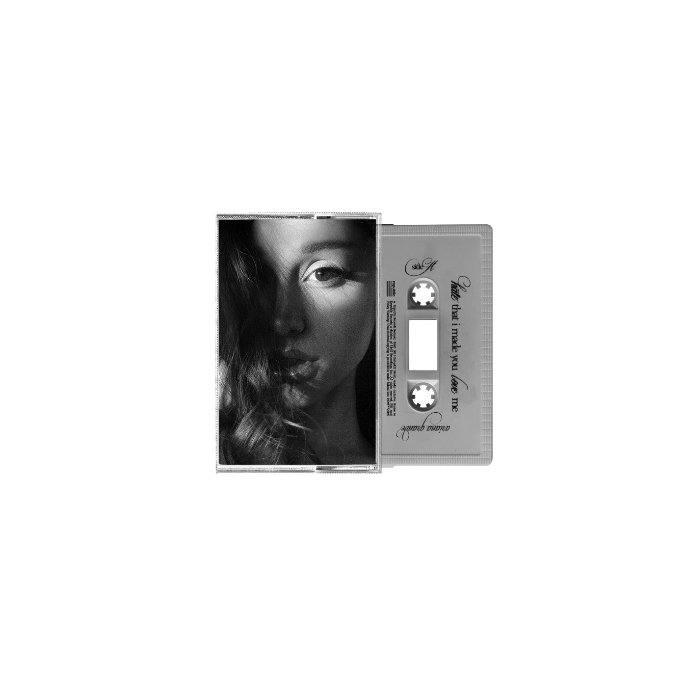 Ariana Grande hate that i made you love me - fluffy tail gray cassette MC 446256