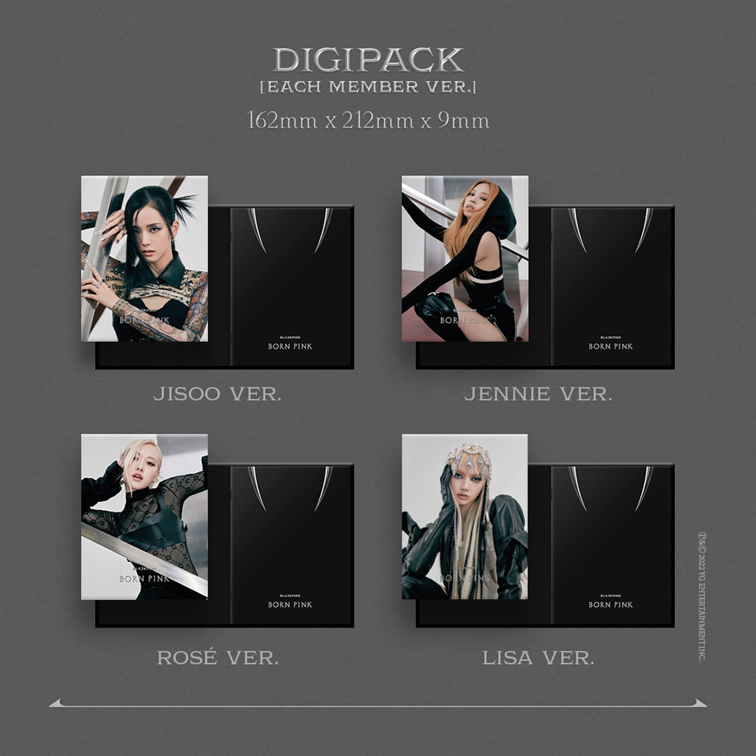 BLACKPINK - BORN PINK - Standard Digipack - JISOO - The Circle