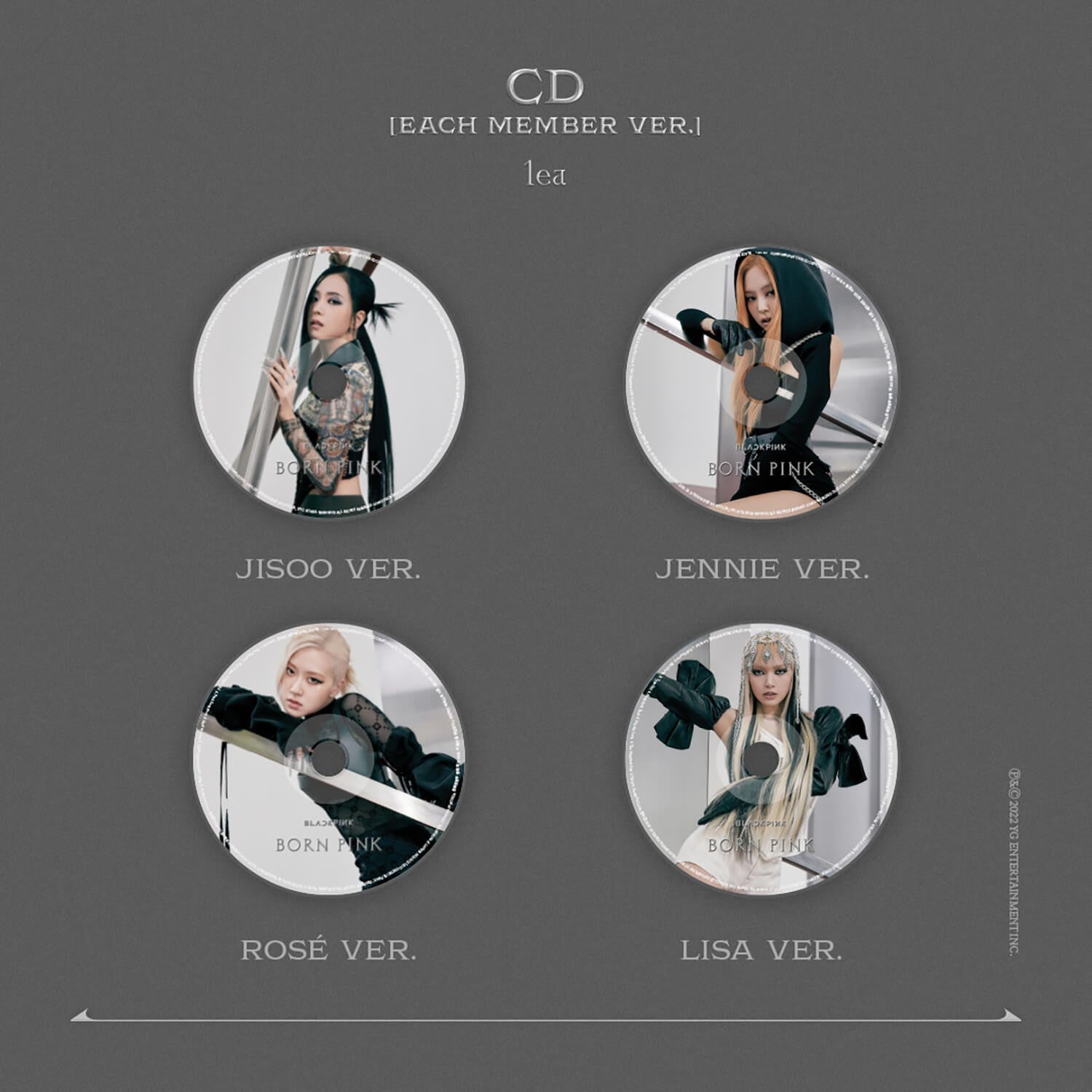 BLACKPINK - BORN PINK - Standard Digipack - JISOO - The Circle