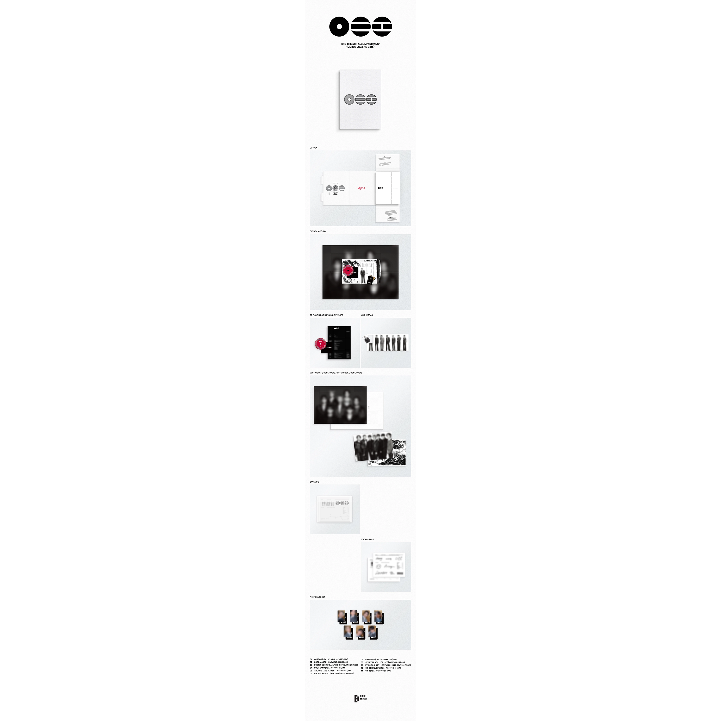 BTS BTS The 5th Album 'ARIRANG' (Living Legend Ver.) 438321