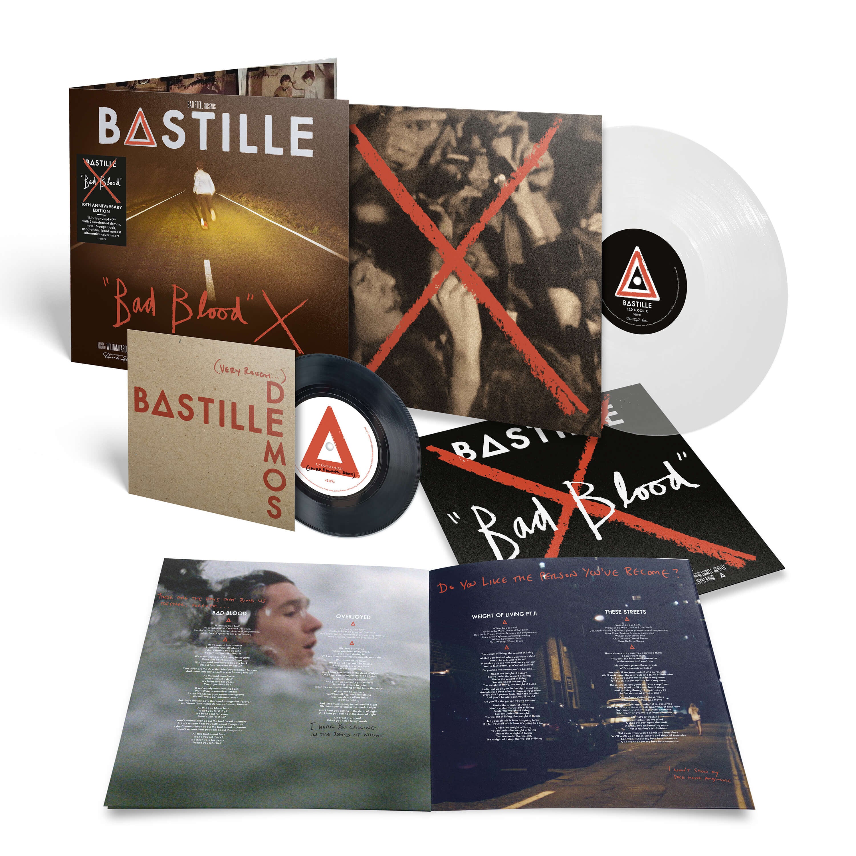 Bastille Bad Blood X Crystal Clear LP + Black 7" 279666