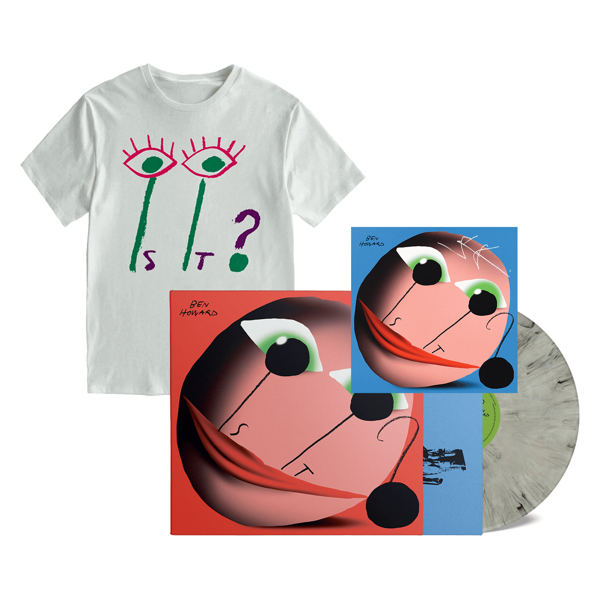 Ben Howard Is It? Marble Vinyl  [Store Exclusive] + T-Shirt + Signed Card 291790