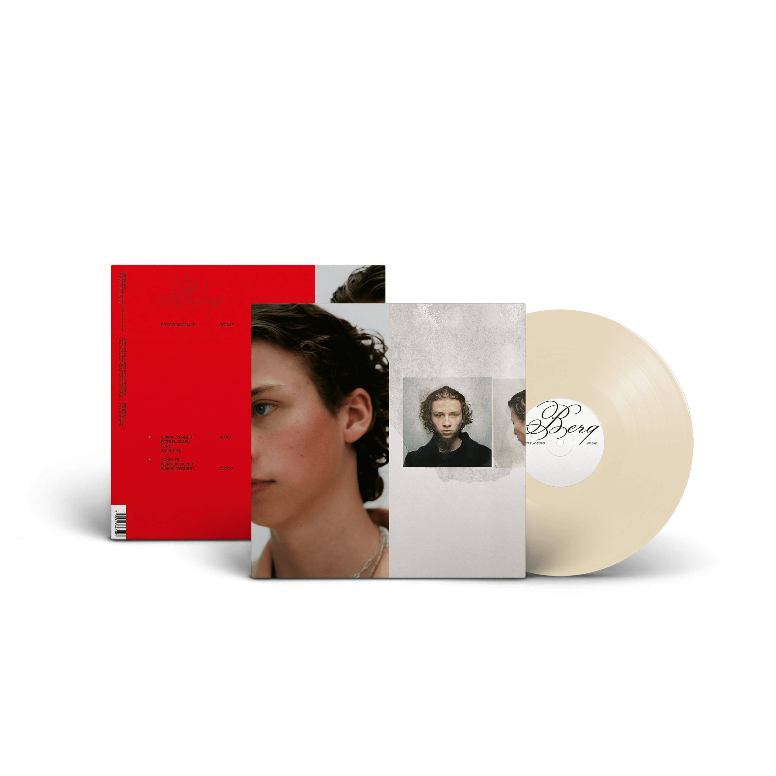 Berq ROTE FLAGGEN EP DELUXE Ltd. LP creme signiert + T-Shirt 361600