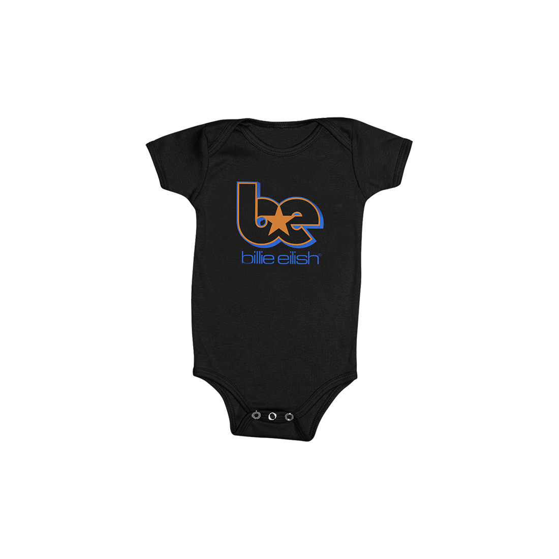 Billie Eilish BE Star Infant Black Onesie Onesie  419492