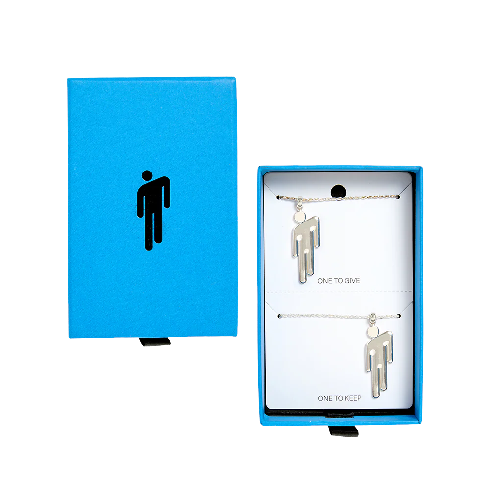 Billie Eilish BLOHSH SILVER FRIENDSHIP NECKLACE 2 PACK Halskette 433993