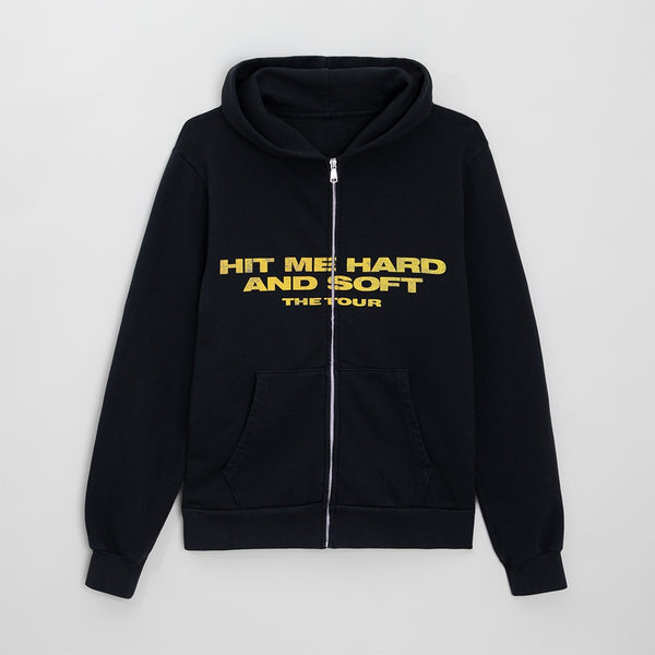 Billie Eilish - HIT ME HARD AND SOFT Live in 3D Hands Black Zip Hoodie (Zipper)