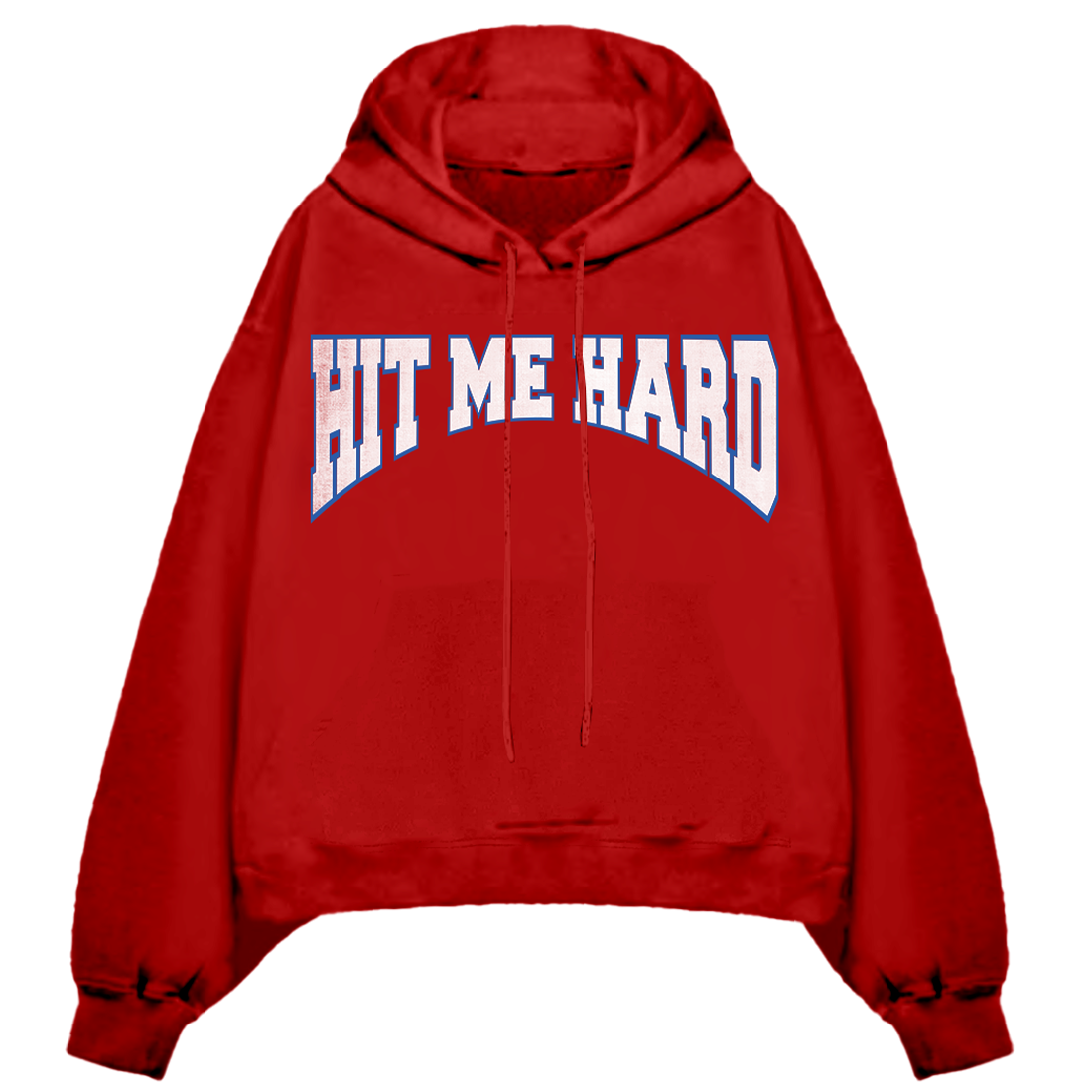 HIT ME HARD AND SOFT RED HOODIE