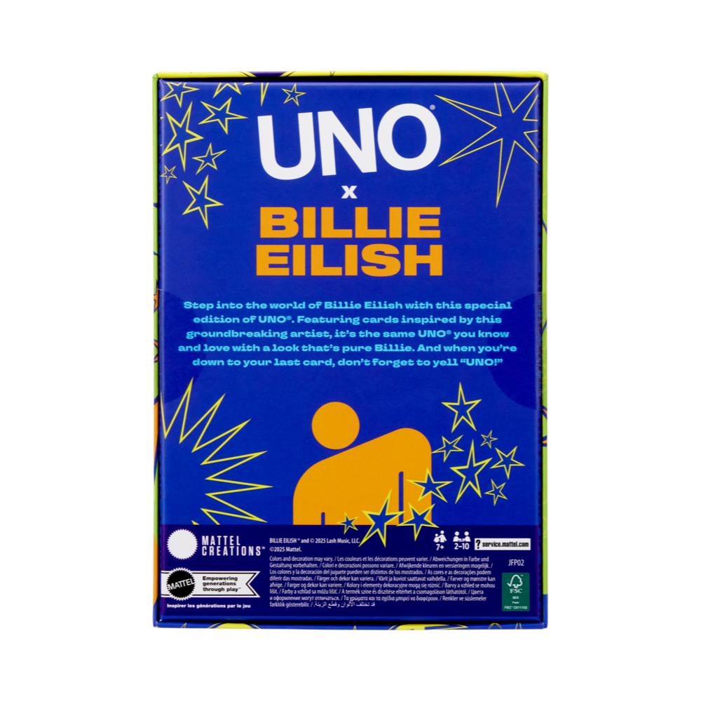Billie Eilish UNO Canvas Billie Eilish Deck Kartenspiel 419482