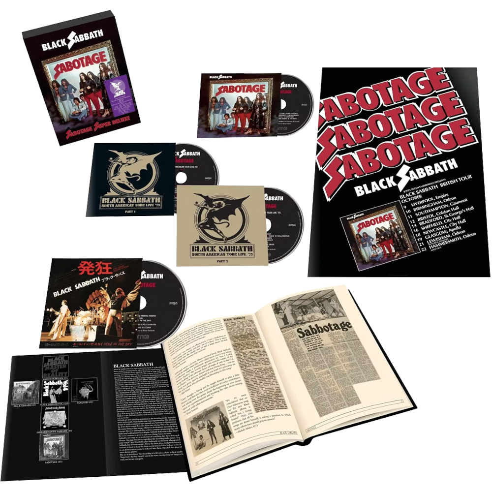 Black Sabbath Sabotage Super Deluxe Box Set 4CD 414538