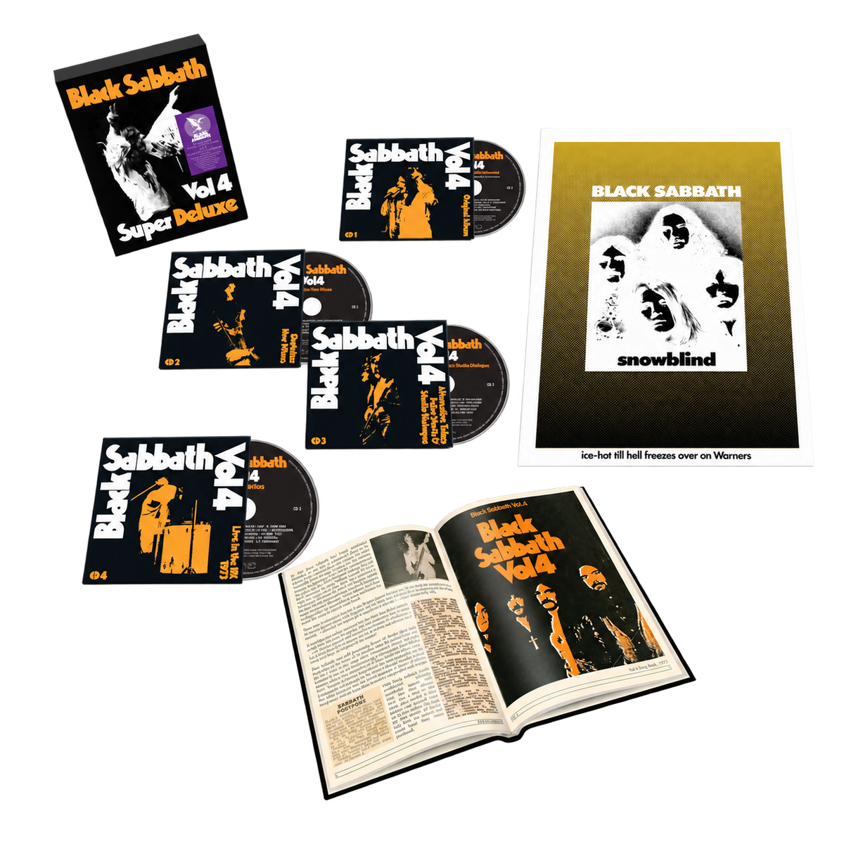 Black Sabbath Vol. 4 Super Deluxe Box Set 4CD 464315