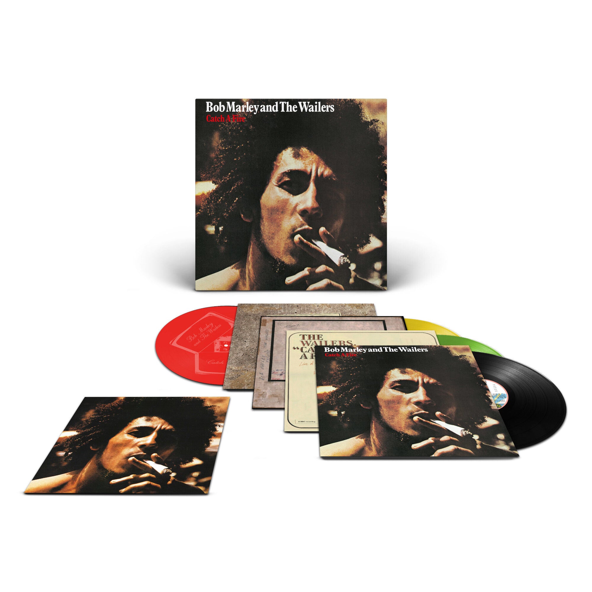 Bob Marley & The Wailers Catch A Fire (50th Anniversary) Exclusive 3 x Coloured Vinyl + 12" 321008
