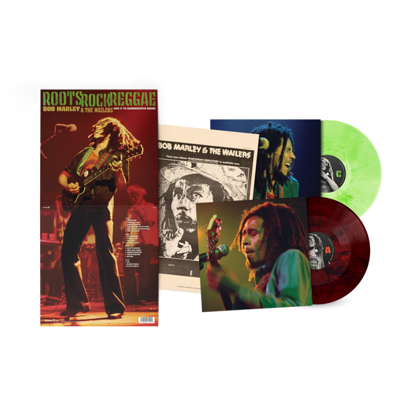 Bob Marley - Roots, Rock, Reggae: Live at the Hammersmith Odeon (Limited Molten Lava Red And Peridot Swirl Green Vinyl 2LP)