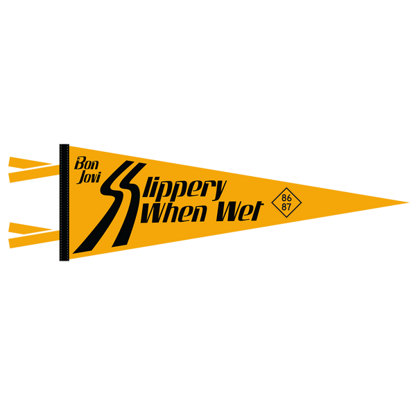 Bon Jovi - Slippery When Wet Pennant (Flag)