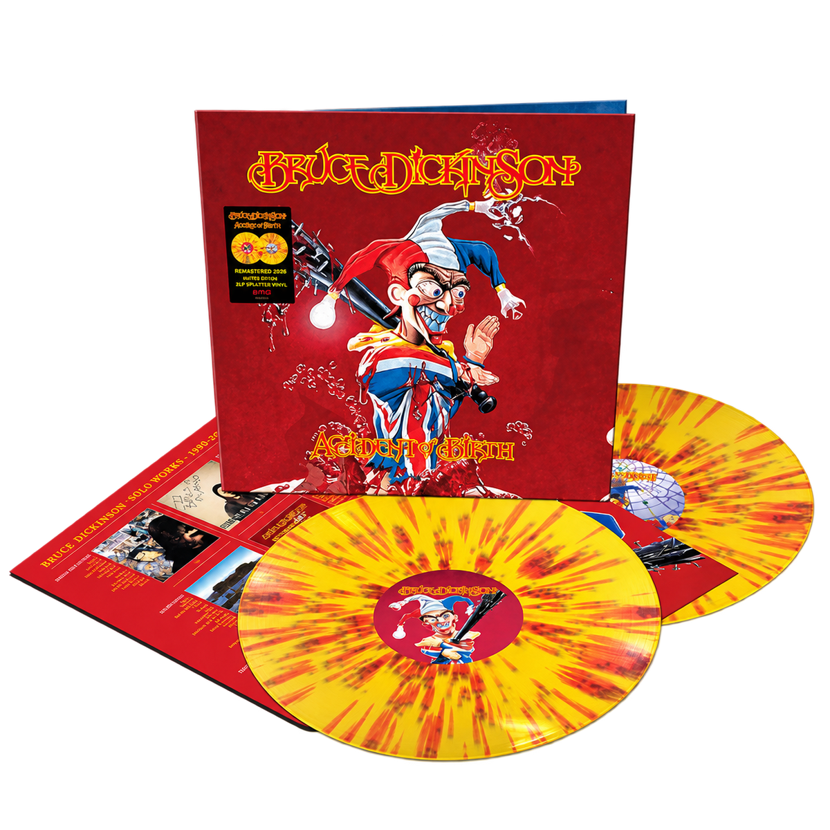 Bruce Dickinson Accident of Birth (2026 Remix) Yellow & Red Splatter 2LP 460877