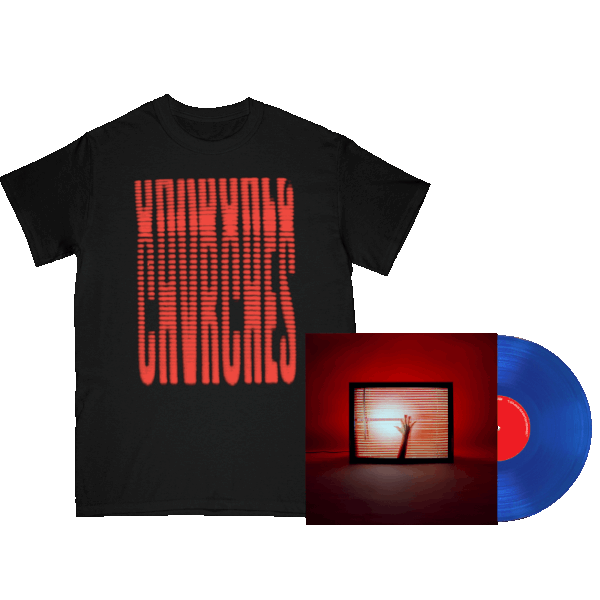 CHVRCHES Screen Violence (Ltd. Blue Vinyl + T-Shirt) LP Bundle 92584
