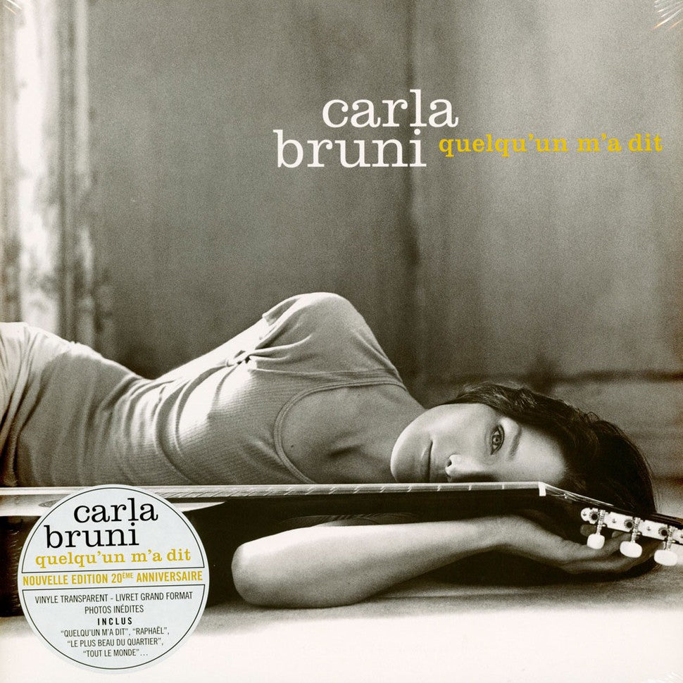 Carla Bruni Quelqu'un m'a dit Limited 20th Anniversary Transparent LP 263006