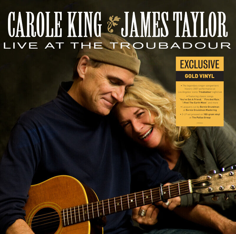 Carole King & James Taylor Live At The Troubadour (Transparent Gold Vinyl 2LP) 2LP 92969