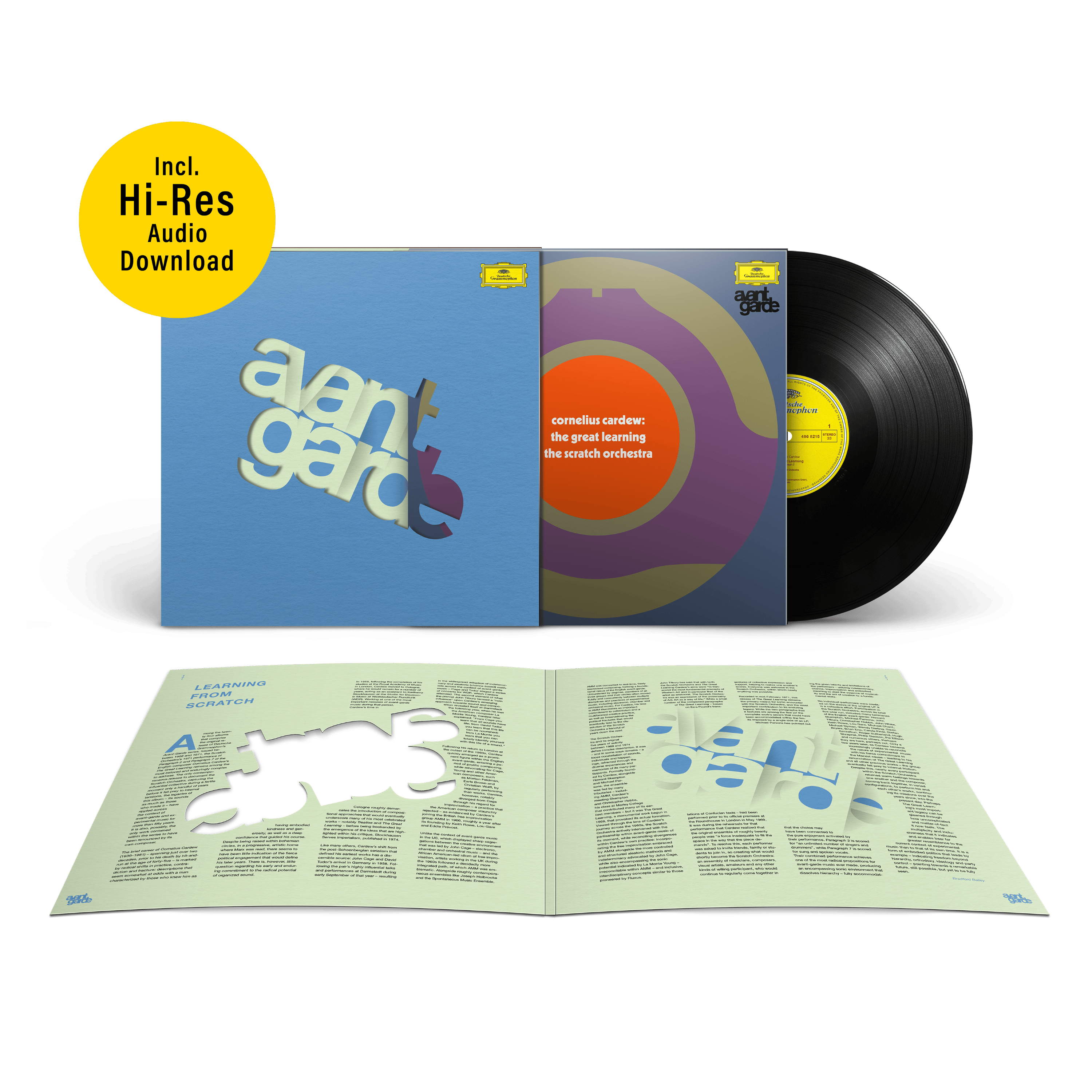 Cornelius Cardew & The Scratch Orchestra Cornelius Cardew: The Great Learning Avantgarde Vinyl Series #4 (1LP) + Hi-Res Audio Download 450930
