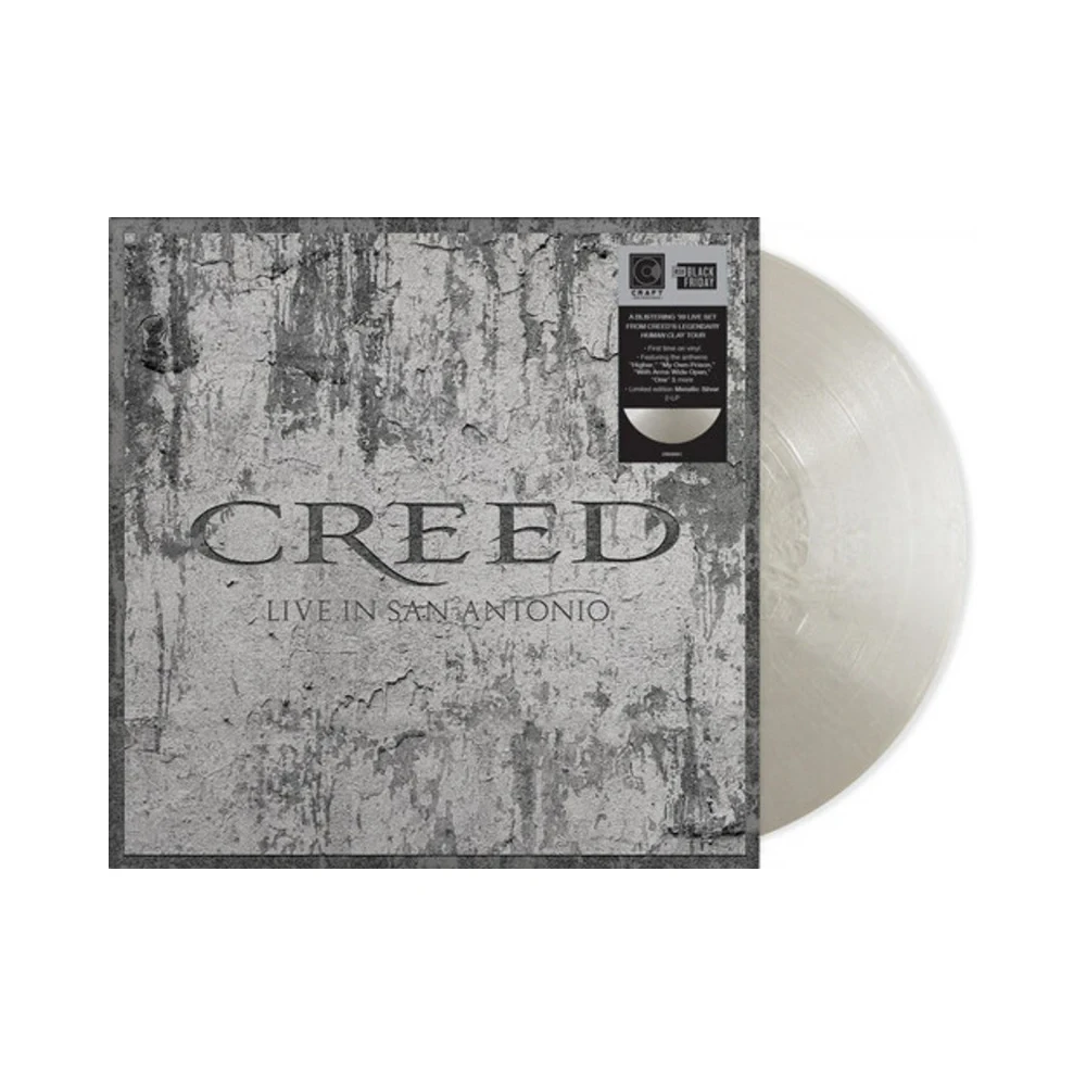 Creed Live In San Antonio (11/14/1999) Limited Metalic Silver Vinyl LP 462887