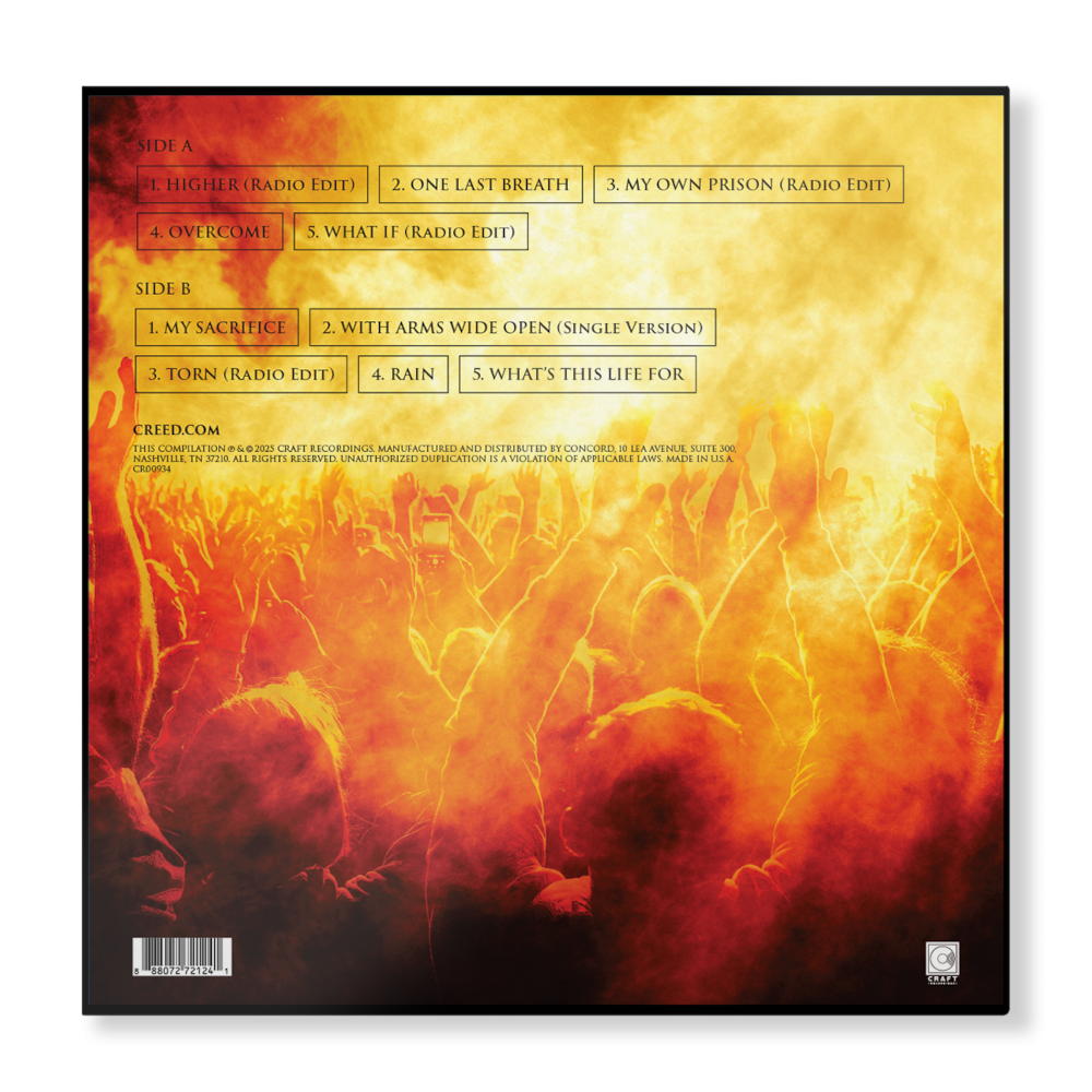 Creed The Best of Creed Exclusive Red Smoke Vinyl LP 421948