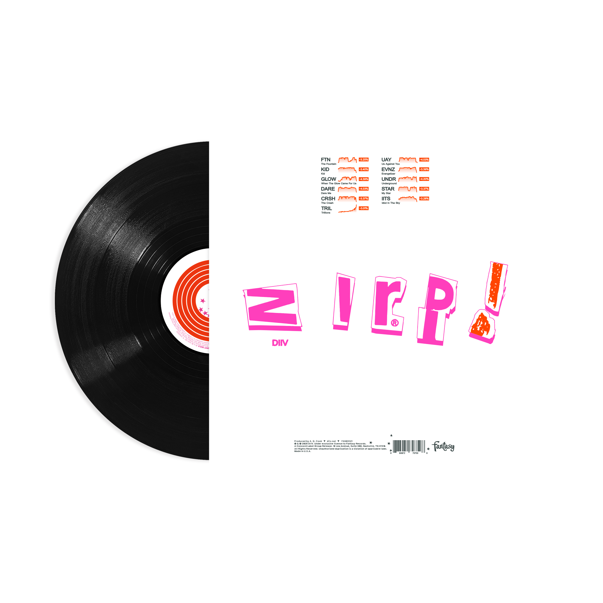 DIIV ZIRP! 1LP 455789