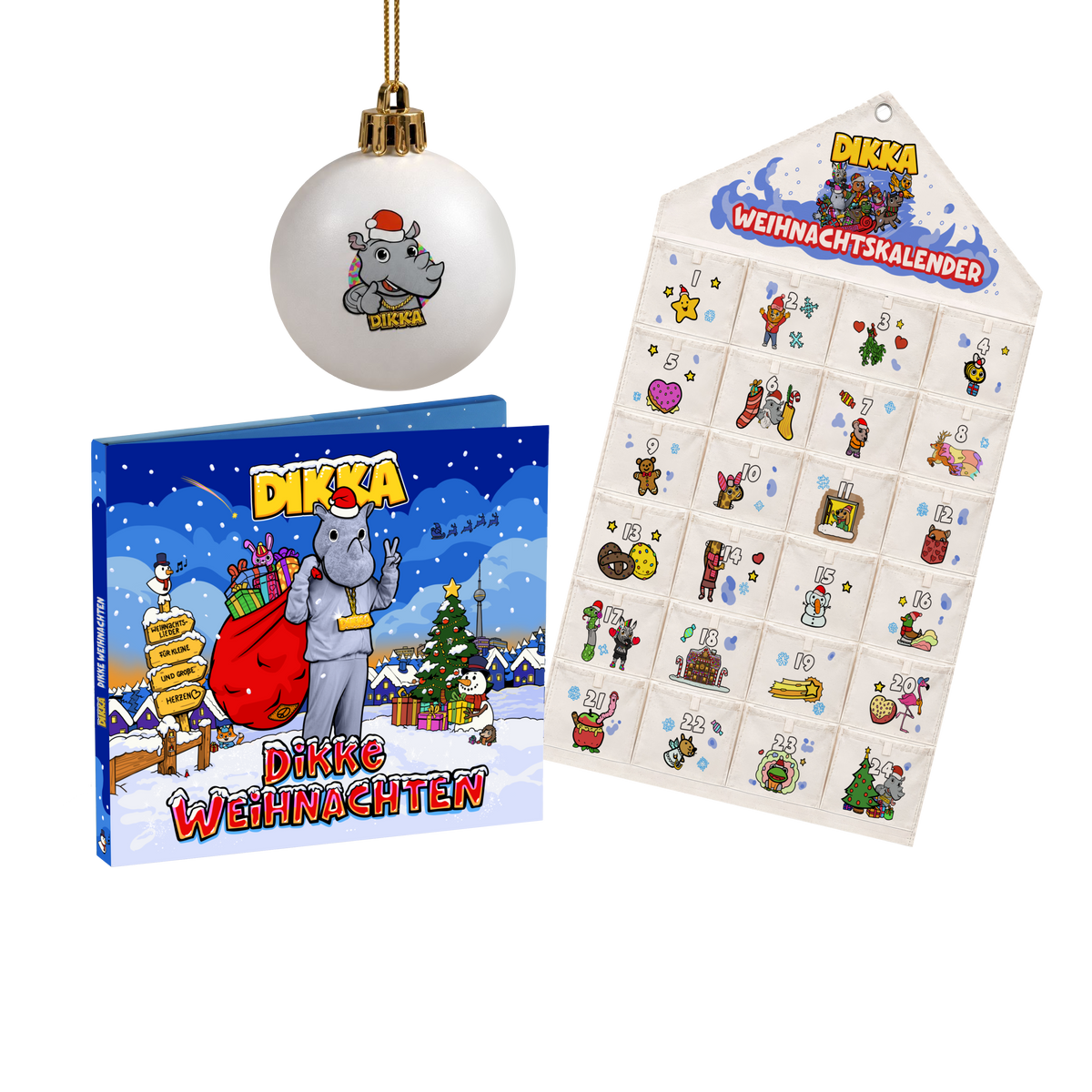 DIKKA DIKKE Weihnachten CD + Adventskalender  461821