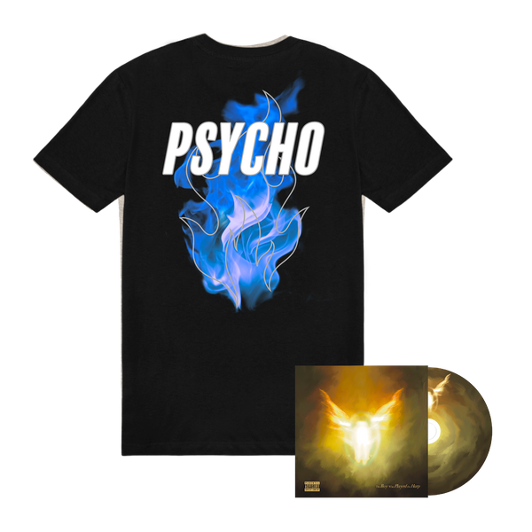 Dave - The Boy Who Played the Harp (CD + Psycho 3M Blue Flame Black Tee Bundle)