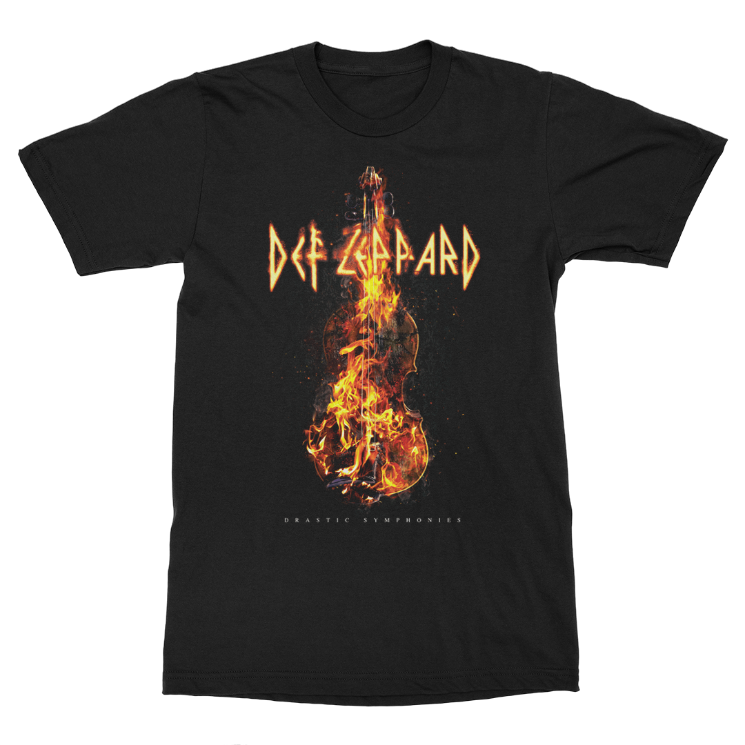Def Leppard with The Royal Philharmonic Orchestra Drastic Symphonies Violin T-Shirt + CD+Blu-Ray 283985