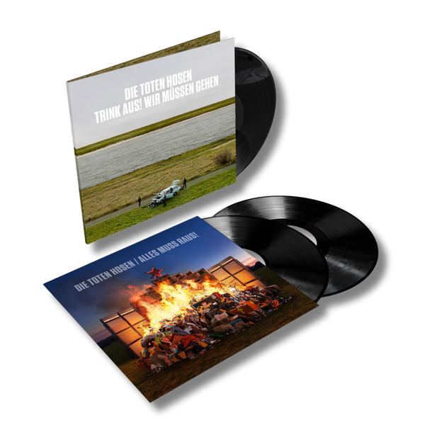 Die Toten Hosen - „Trink aus, wir müssen gehen!“ + Bonusalbum „Alles muss raus!“ (Black Vinyl 3LP - Gatefold + Booklet)