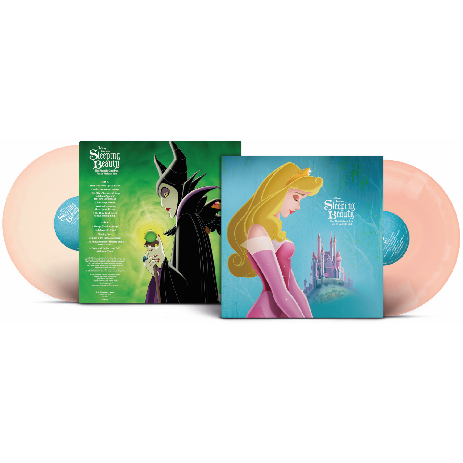 Disney / Various Artists Music from Sleeping Beauty 1LP (White & peach pink A Side/B Side effect) 306826