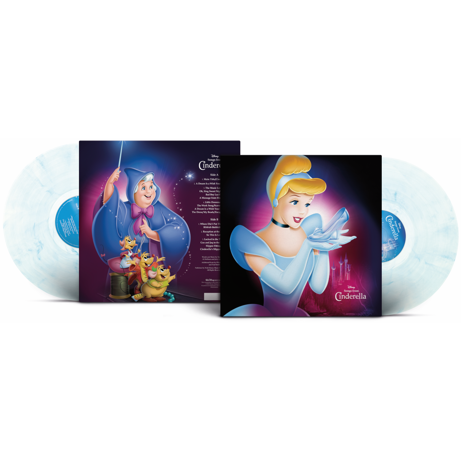 Disney / Various Artists Songs from Cinderella 1LP (Transparent with blue marble effect) 307001
